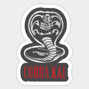 cobra kai retro logo Sticker